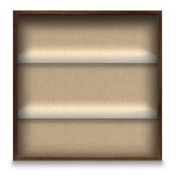 United Visual Products Outdoor Enclosed Combo Board, 48"x36", Satin Frame/Black Porc & Rubber UVCB4836OD-BLKPORC-RUBBER - main